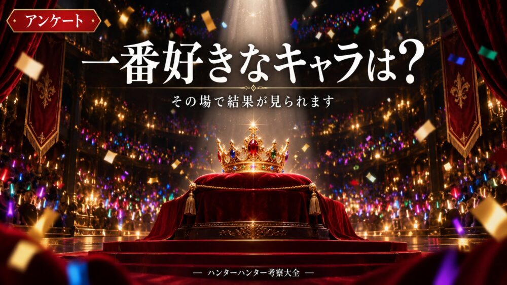 ハンターアンケート 一番好きなキャラは？